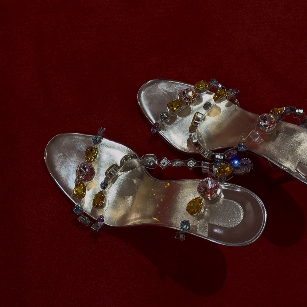 Christian Louboutin Rosa Z Jewel Heels Sandals